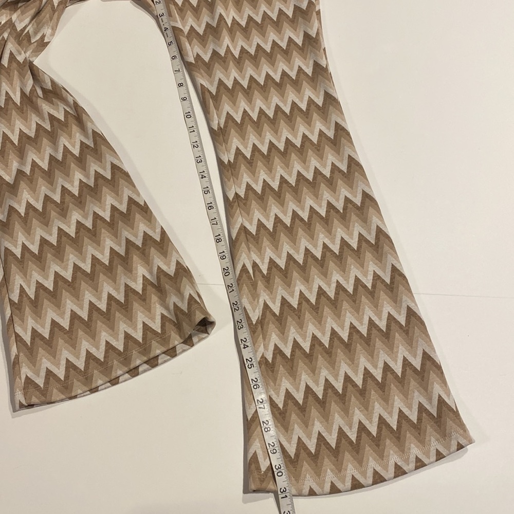 Vanilla Star Juniors 1X Chevron Pull On Flare Knit Pants New D30 - Picture 11 of 16